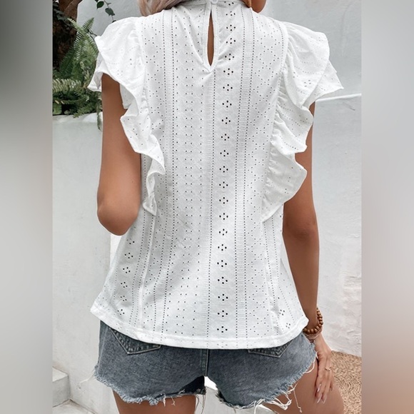 Summer Styles White Blouses for Women - Picture 2 of 3